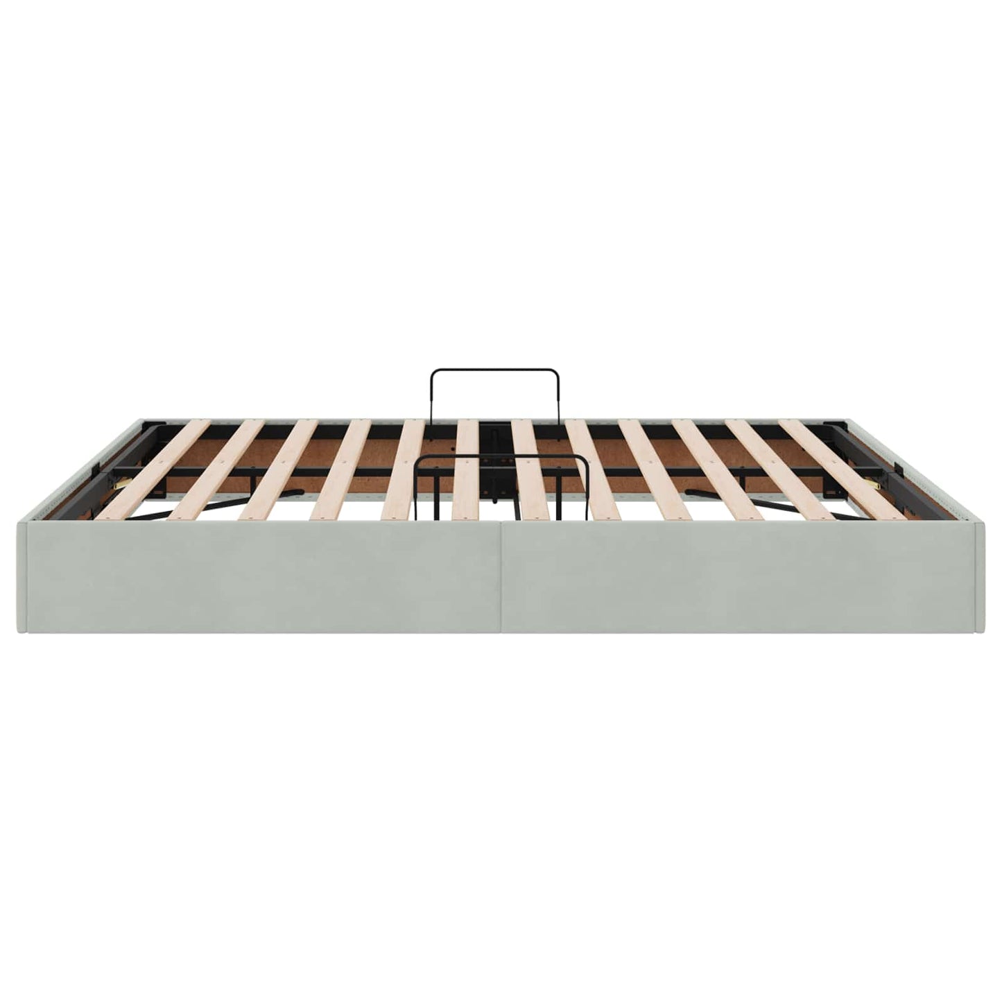 Letto ottomano Grigio Chiaro 180 x 200 cm Velluto | homemem39