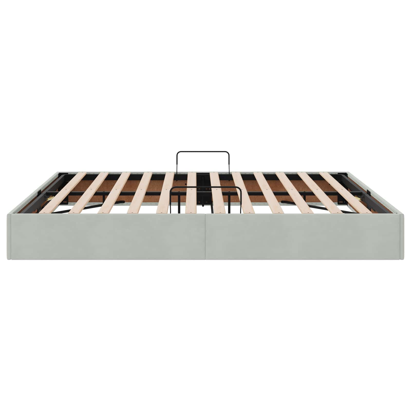 Letto ottomano Grigio Chiaro 180 x 200 cm Velluto | homemem39