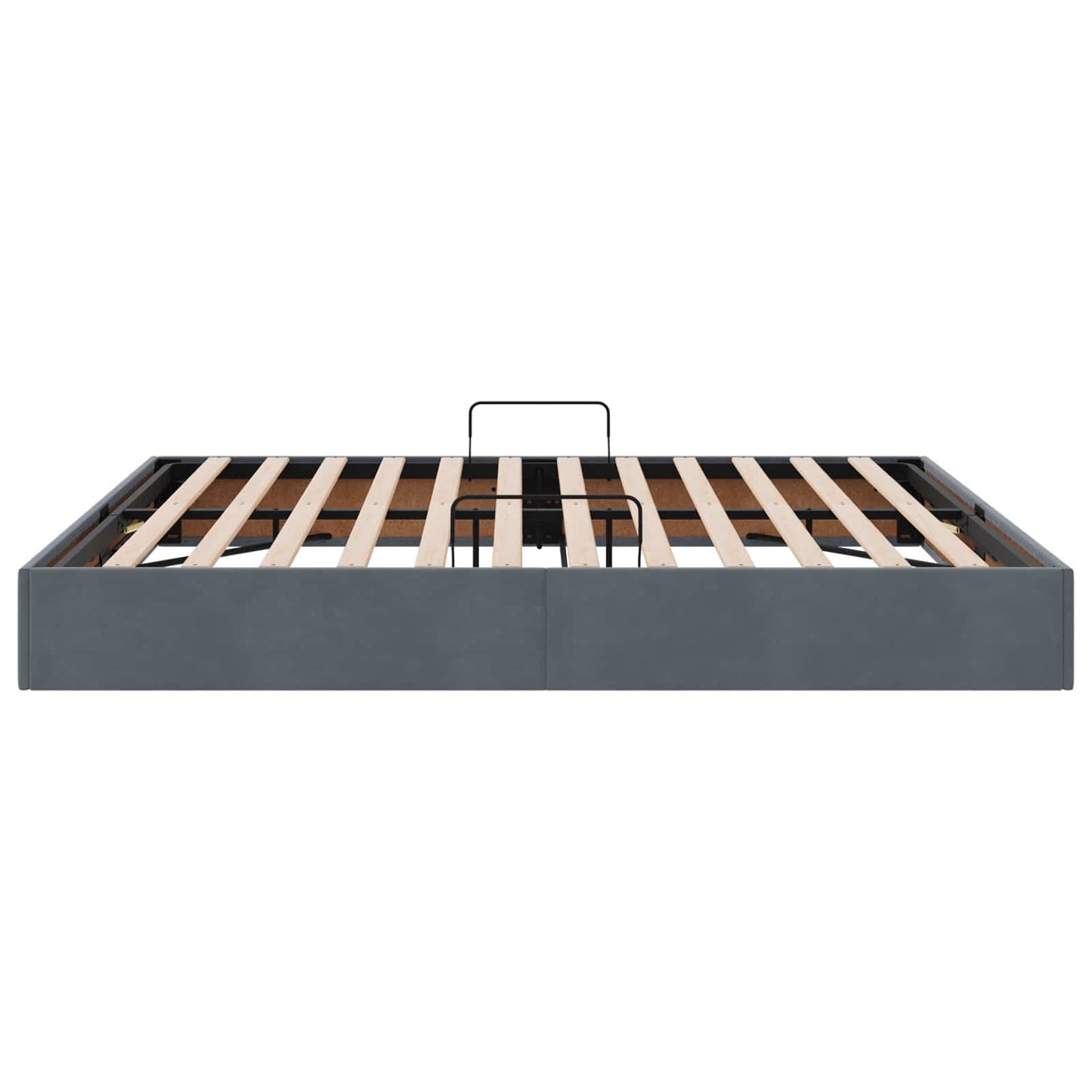Letto ottomano Grigio Scuro 180 x 200 cm Velluto | homemem39