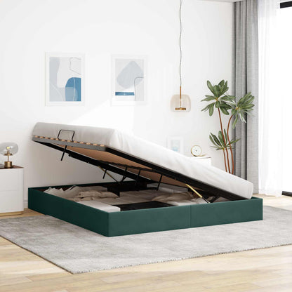 Letto ottomano Verde Scuro 180 x 200 cm Velluto | homemem39