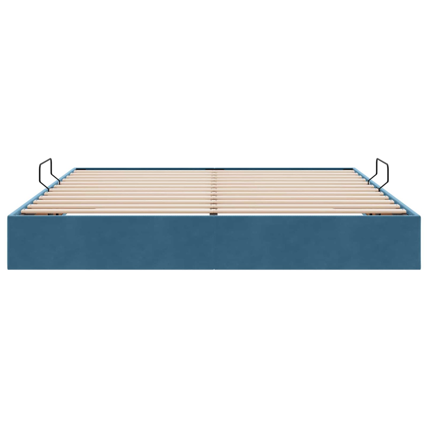 Letto ottomano con archiviazione Blu Scuro 180 x 200 cm Velluto | homemem39