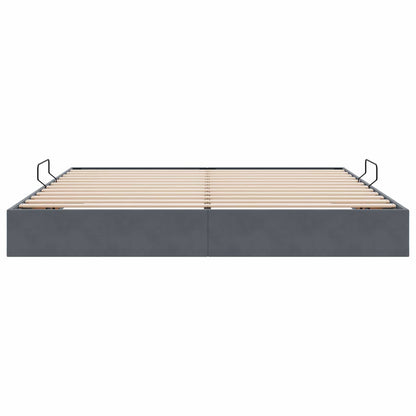 Letto ottomano Grigio Scuro 200 x 200 cm Velluto | homemem39