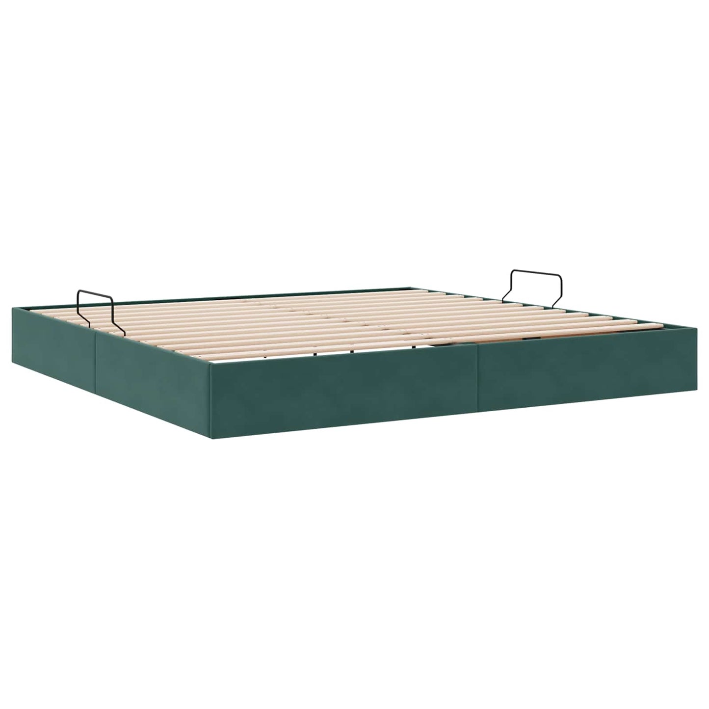 Letto ottomano Verde Scuro 200 x 200 cm Velluto | homemem39