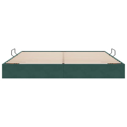 Letto ottomano Verde Scuro 200 x 200 cm Velluto | homemem39