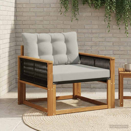 Set di divani da esterno Legno di Acacia Massello e Textilene | homemem39