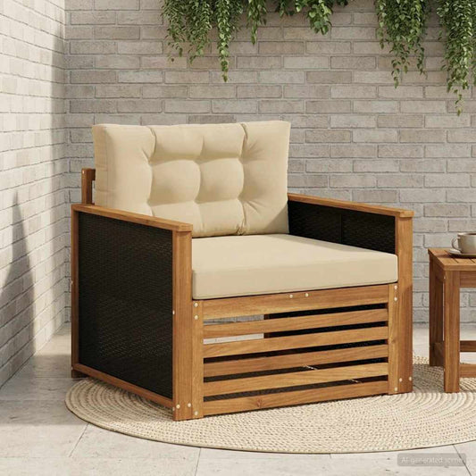 Divano centrale per esterno Legno di Acacia Massello Naturale | homemem39