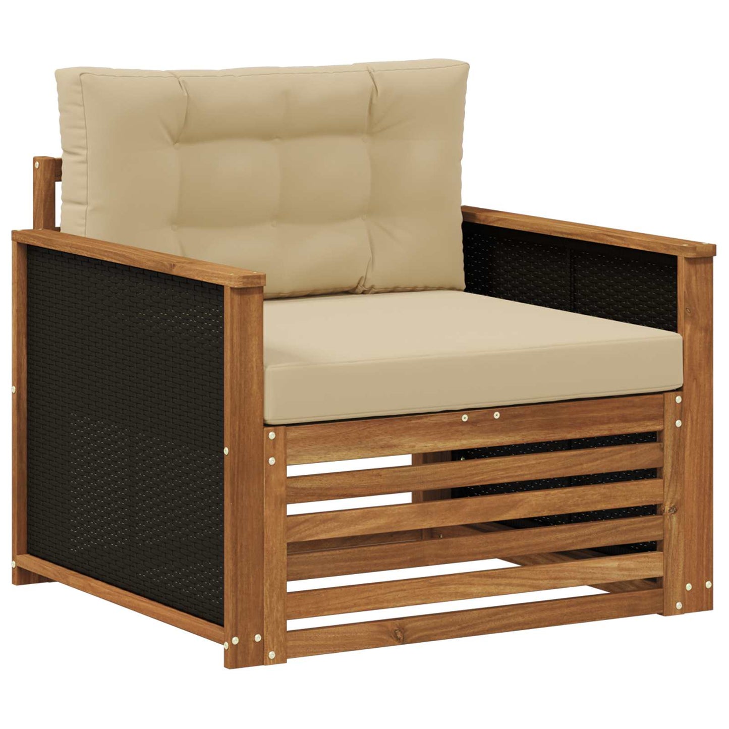 Divano centrale per esterno Legno di Acacia Massello Naturale | homemem39