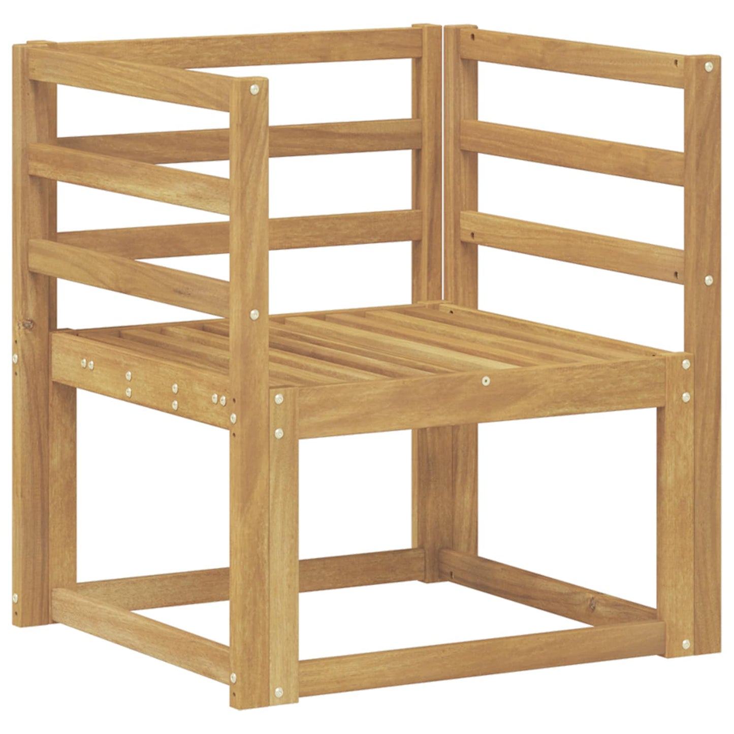 Set di divani da esterno Legno di Acacia Massello Bianco | homemem39