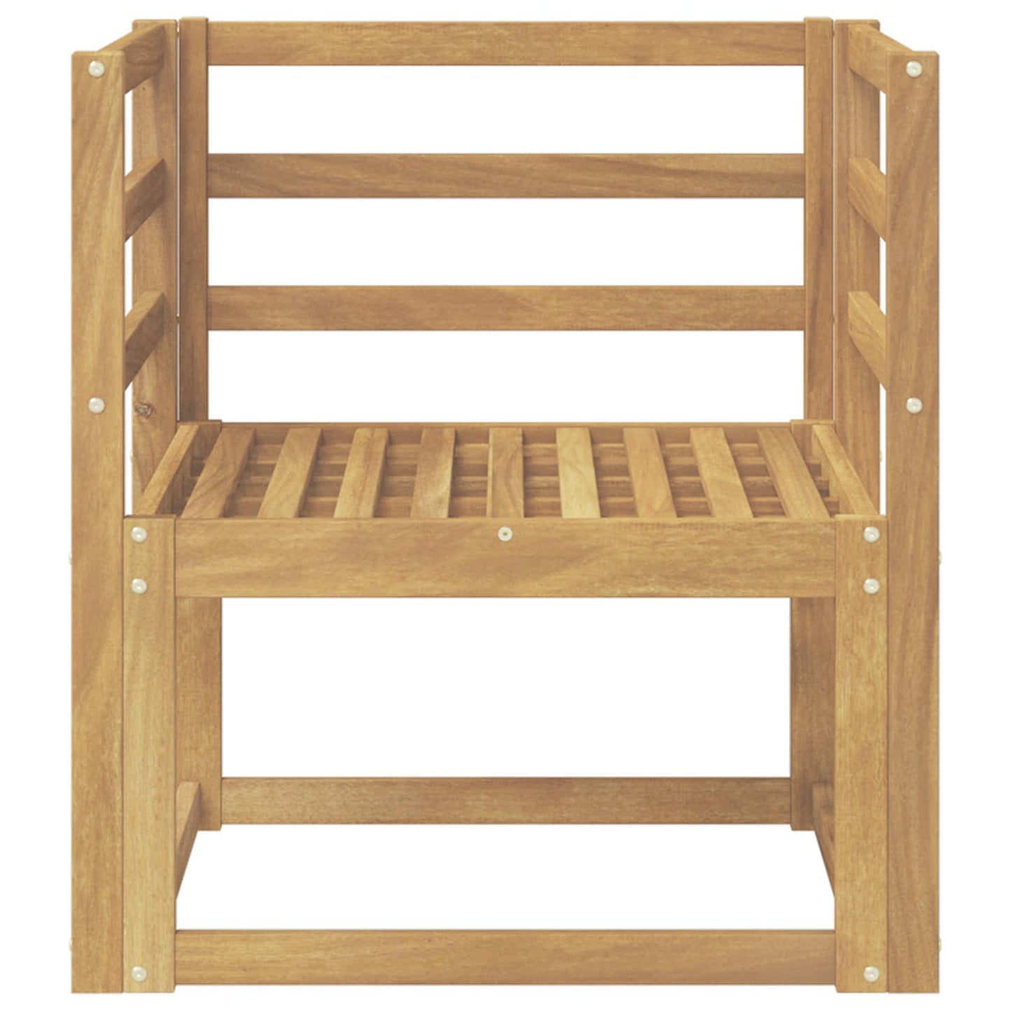 Set di divani da esterno Legno di Acacia Massello Bianco | homemem39