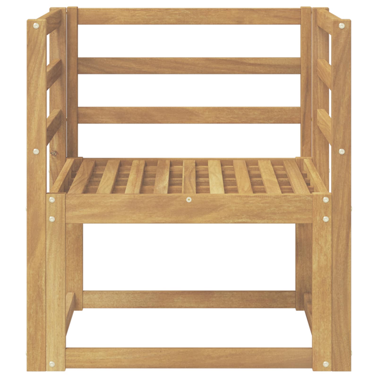 Set di divani da esterno Legno di Acacia Massello Bianco | homemem39