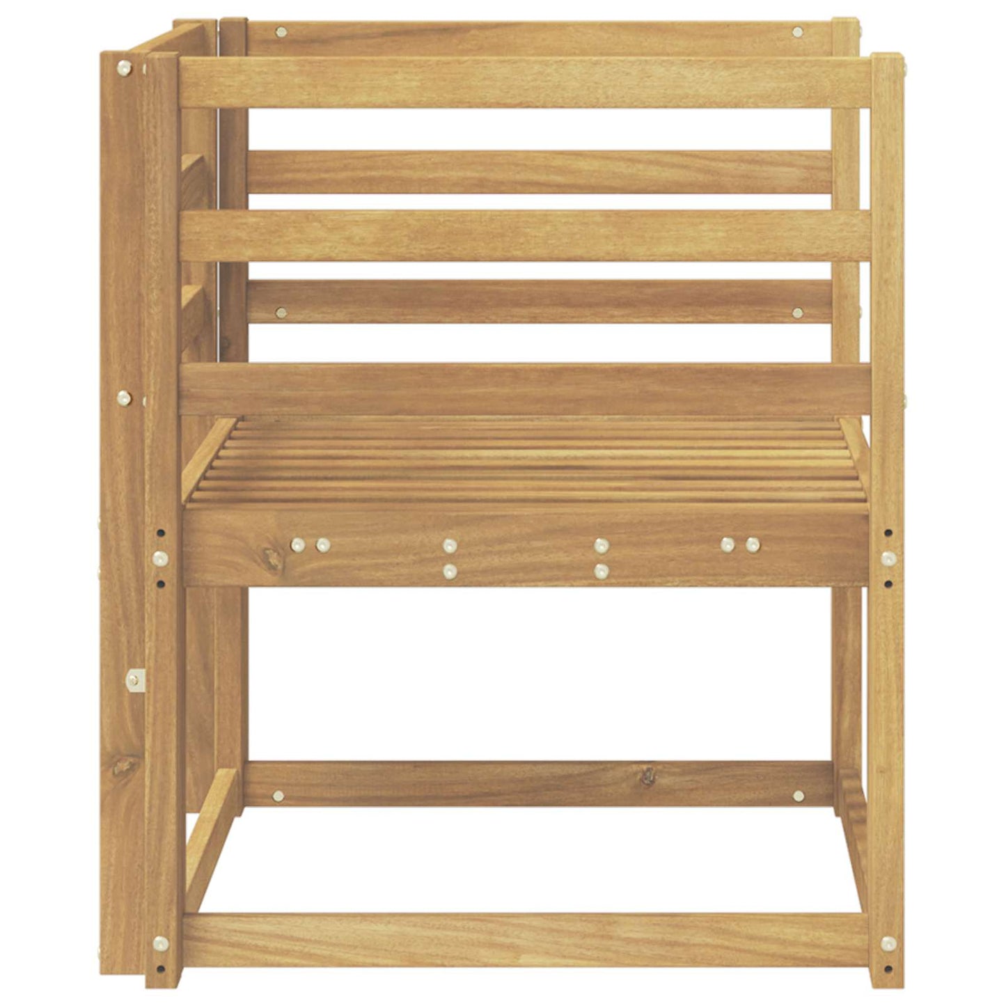 Set di divani da esterno Legno di Acacia Massello Bianco | homemem39