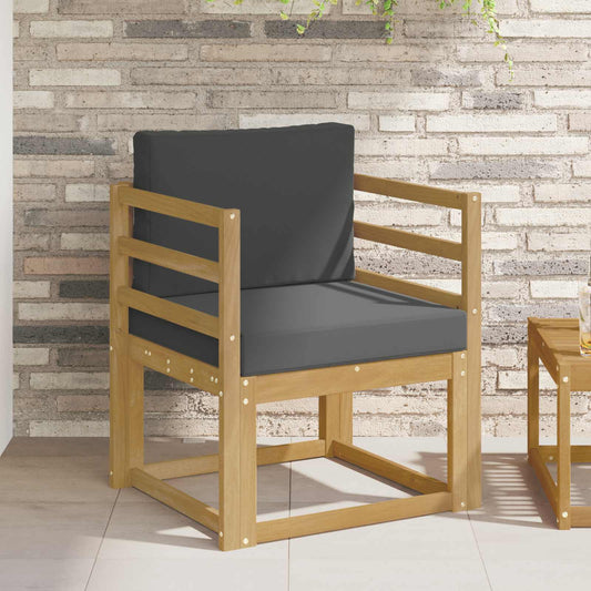 2 Pezzo Set di divani da esterno Poliestere Bianco e Antracite | homemem39