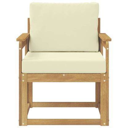 2 Pezzo Set di divani da esterno Poliestere Bianco e Crema | homemem39