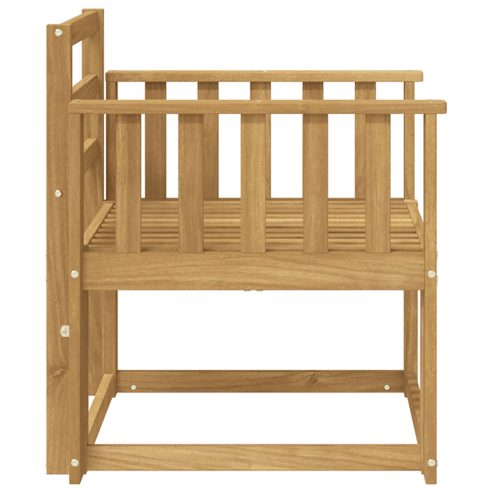 Set di divani da esterno Legno di Acacia Massello Bianco | homemem39