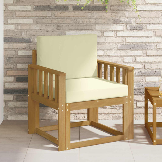 2 Pezzo Set di divani da esterno Poliestere Bianco e Crema | homemem39