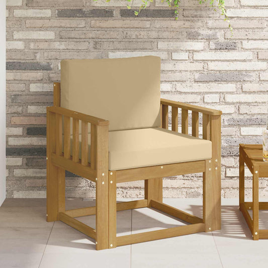 2 Pezzo Set di divani da esterno Poliestere Bianco e Beige | homemem39