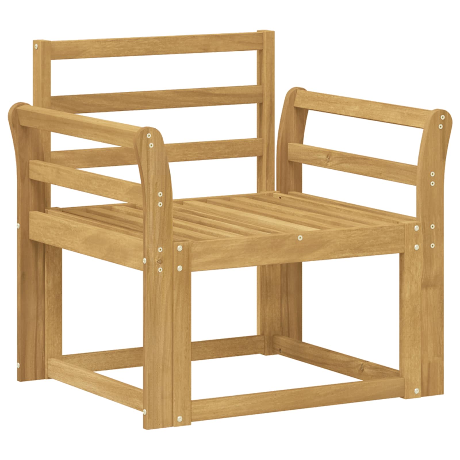 Set di divani da esterno Legno di Acacia Massello Bianco | homemem39
