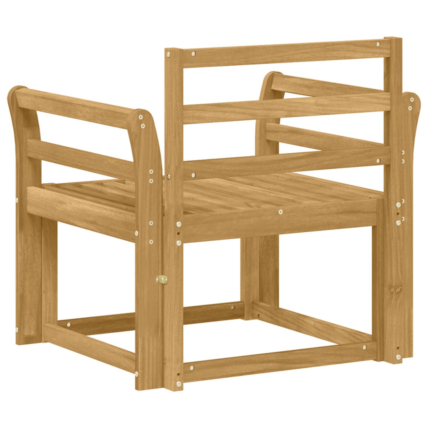 Set di divani da esterno Legno di Acacia Massello Bianco | homemem39