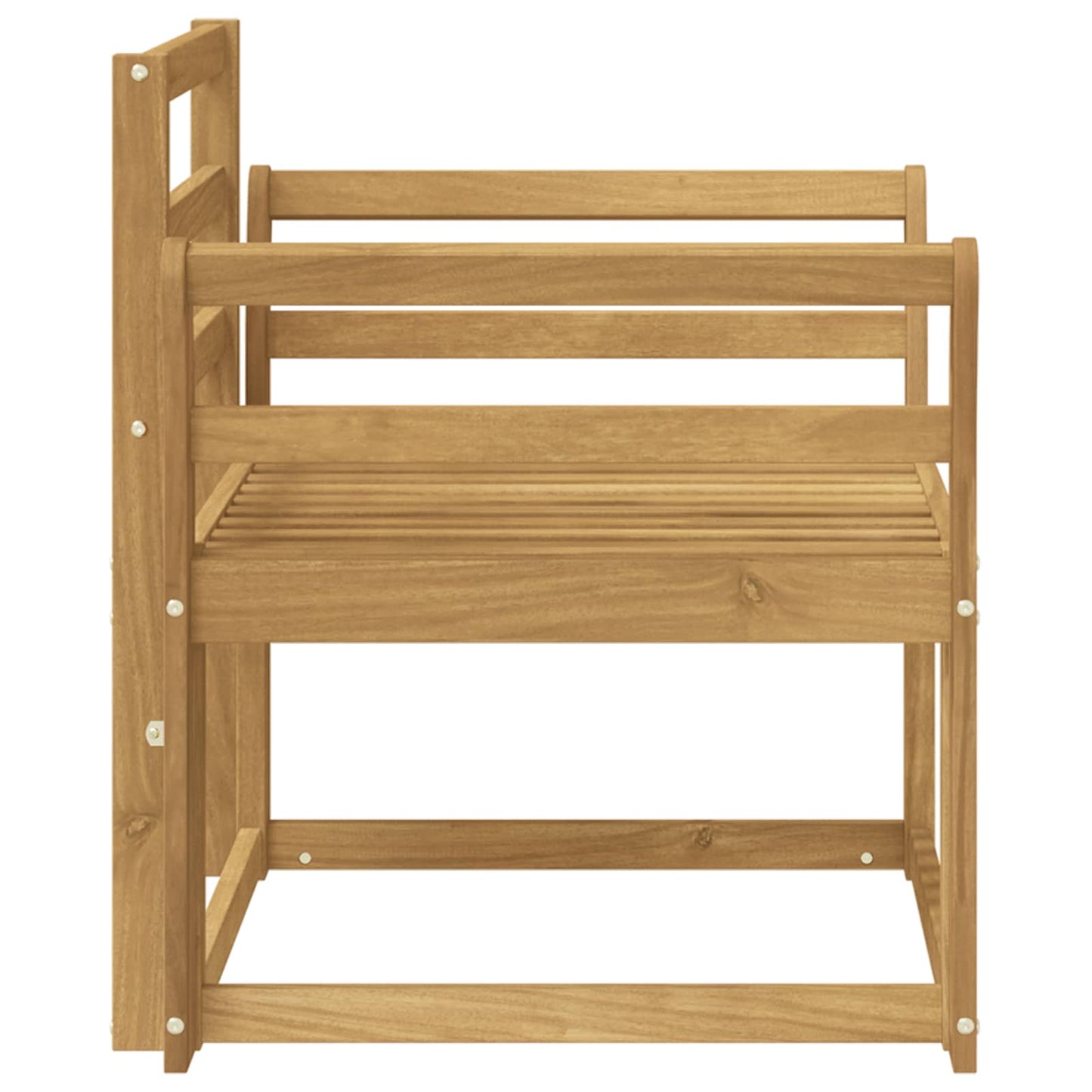 Set di divani da esterno Legno di Acacia Massello Bianco | homemem39