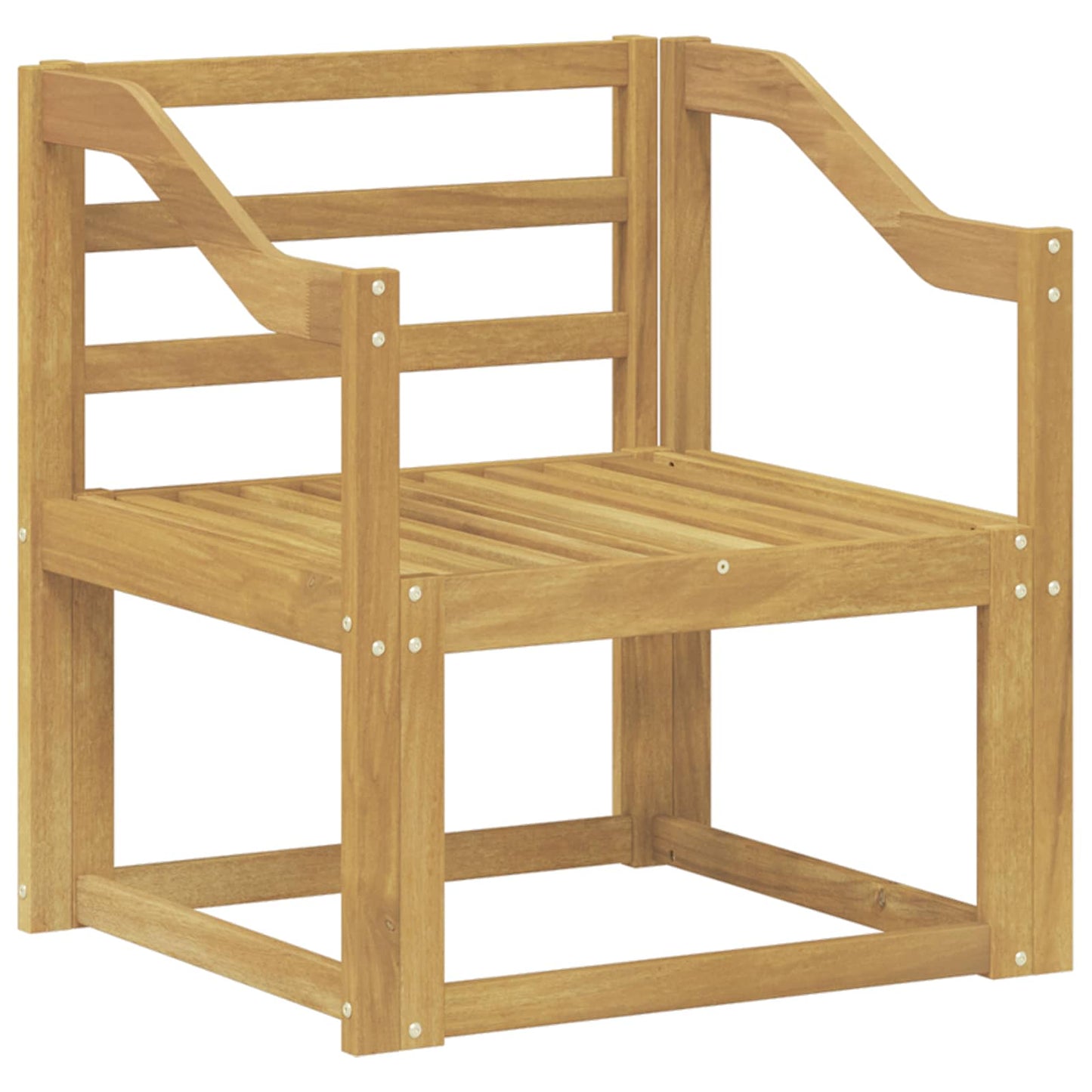 Set di divani da esterno Legno di Acacia Massello Bianco | homemem39