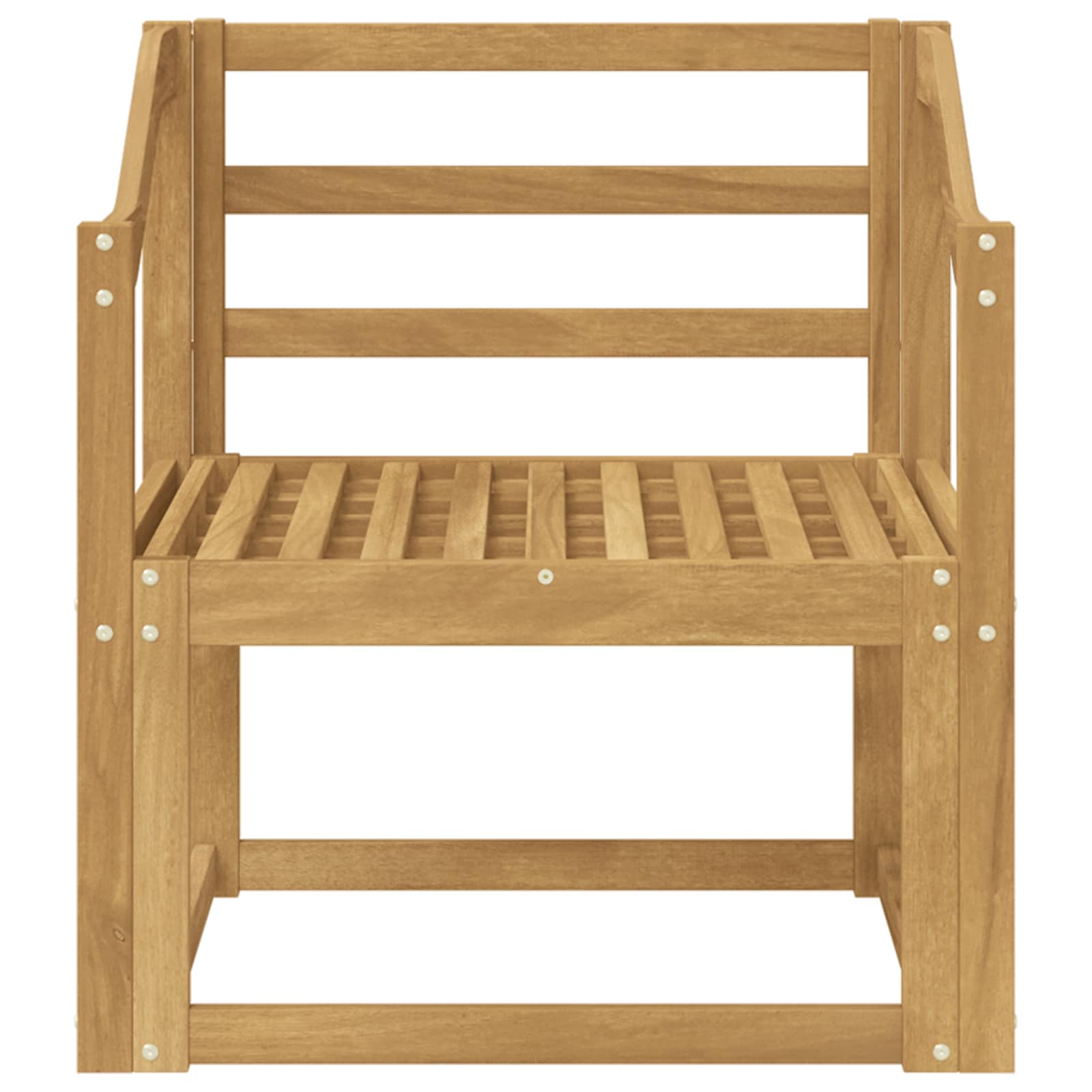 Set di divani da esterno Legno di Acacia Massello Bianco | homemem39