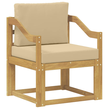 2 Pezzo Set di divani da esterno Poliestere Bianco e Beige | homemem39