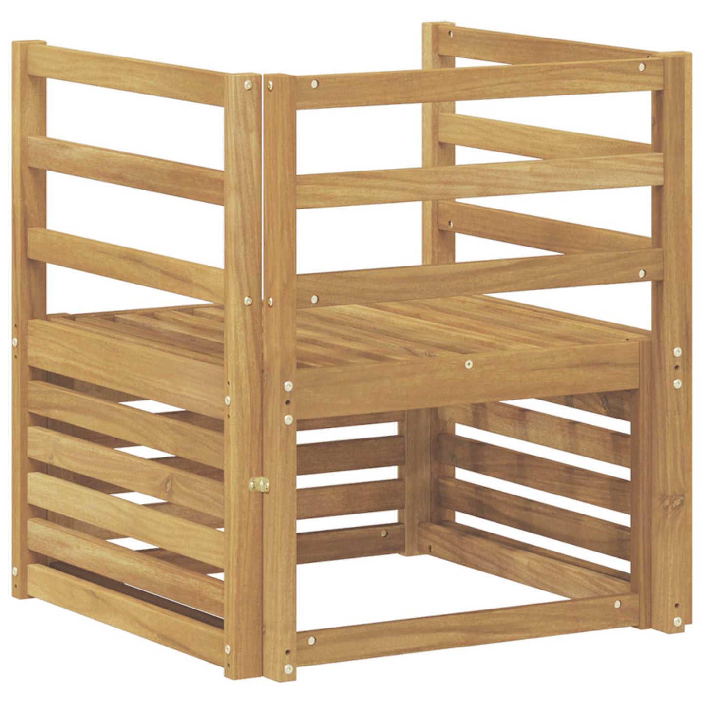 Divano da esterno Legno di Acacia Massello Bianco | homemem39