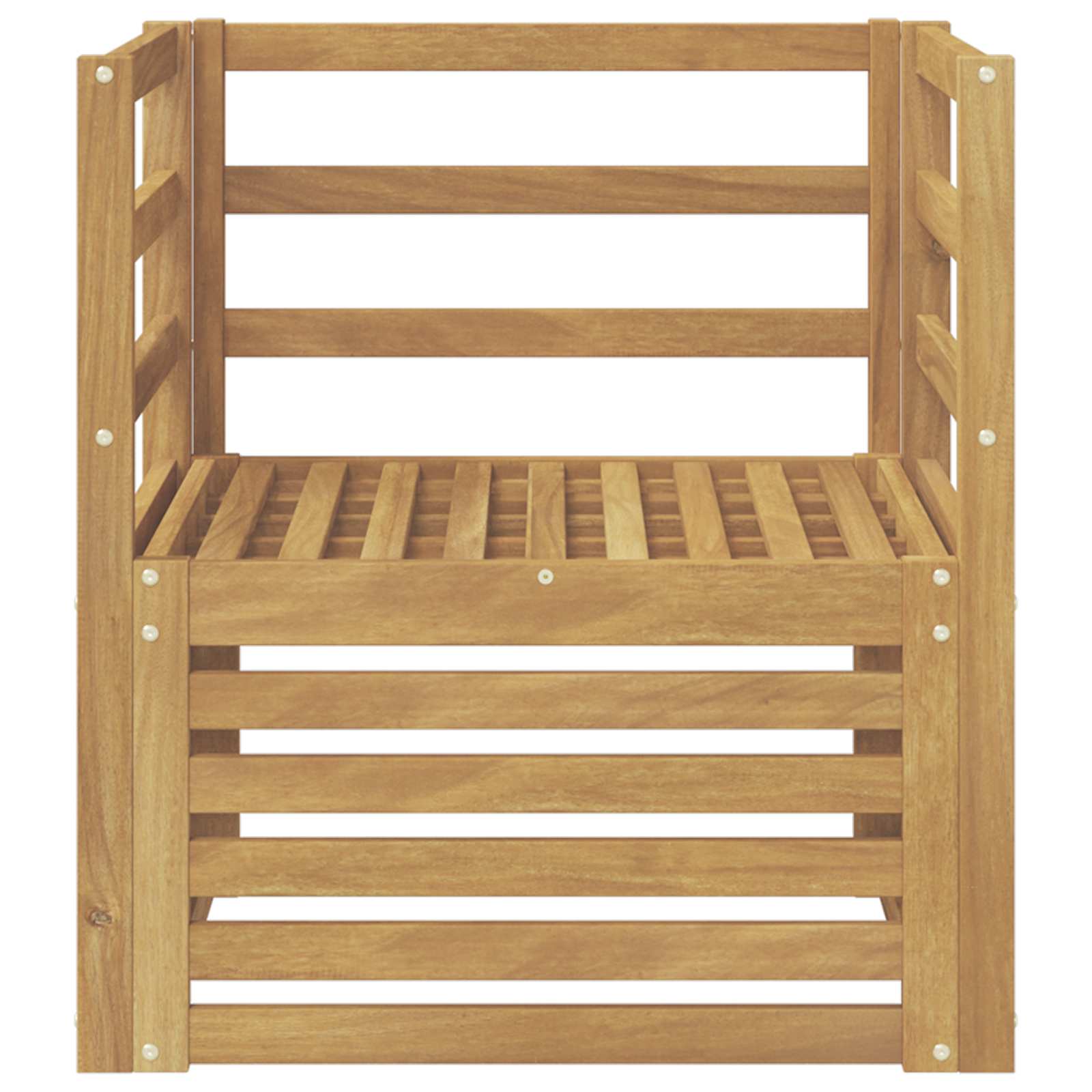 Divano da esterno Legno di Acacia Massello Bianco | homemem39