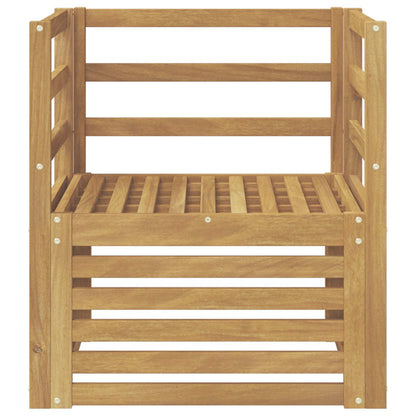 Divano da esterno Legno di Acacia Massello Bianco | homemem39
