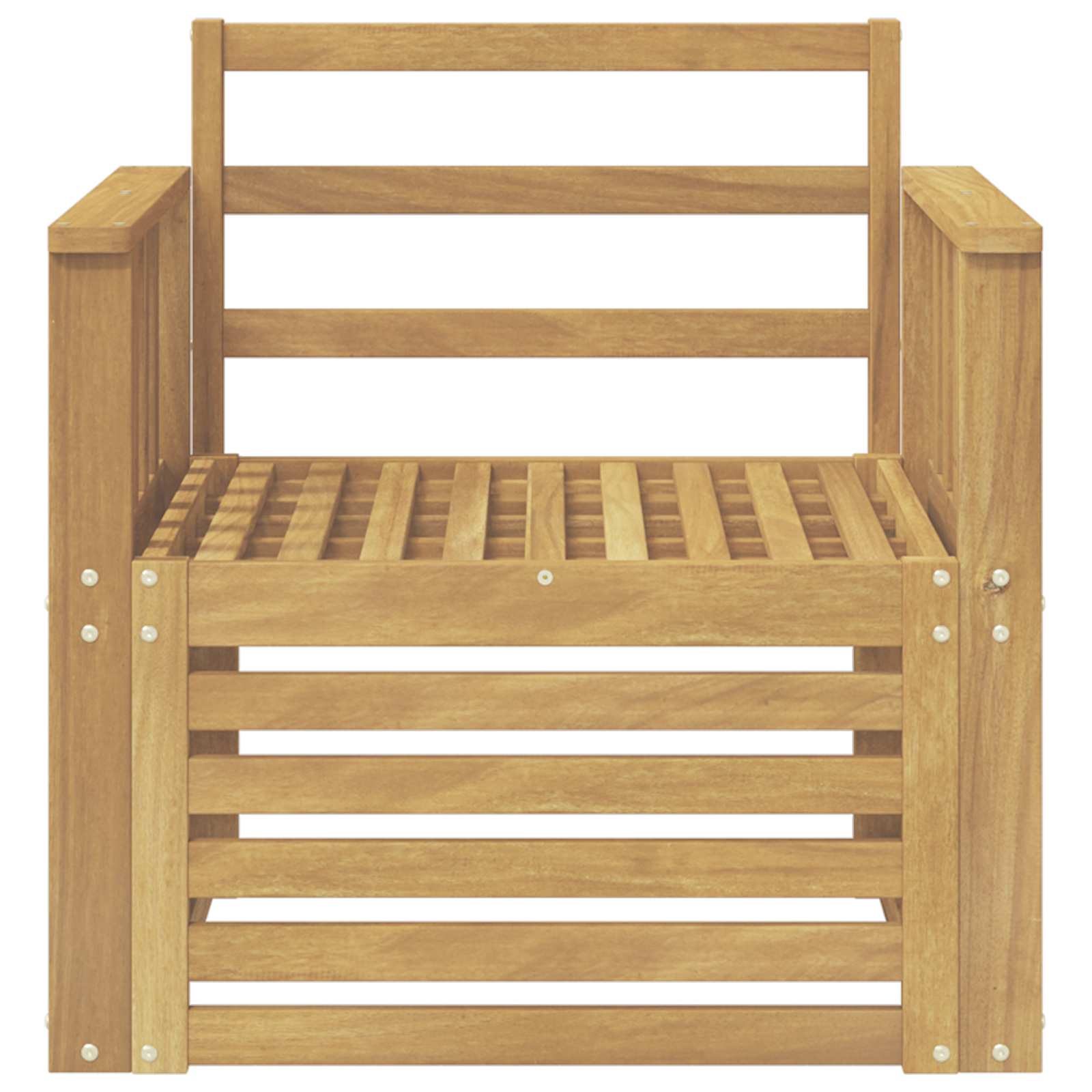 2 Pezzo Set di divani da esterno Legno di Acacia Massello | homemem39