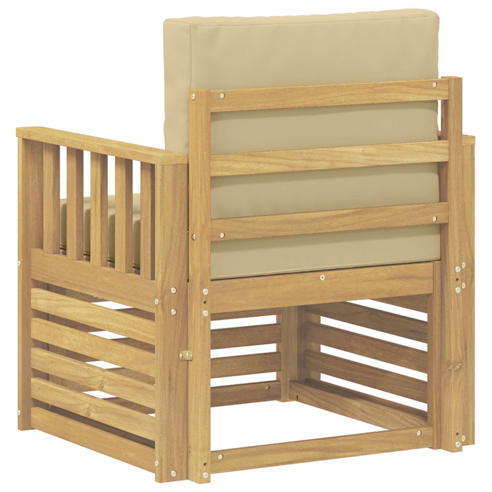 2 Pezzo Set di divani da esterno Poliestere Bianco e Beige | homemem39