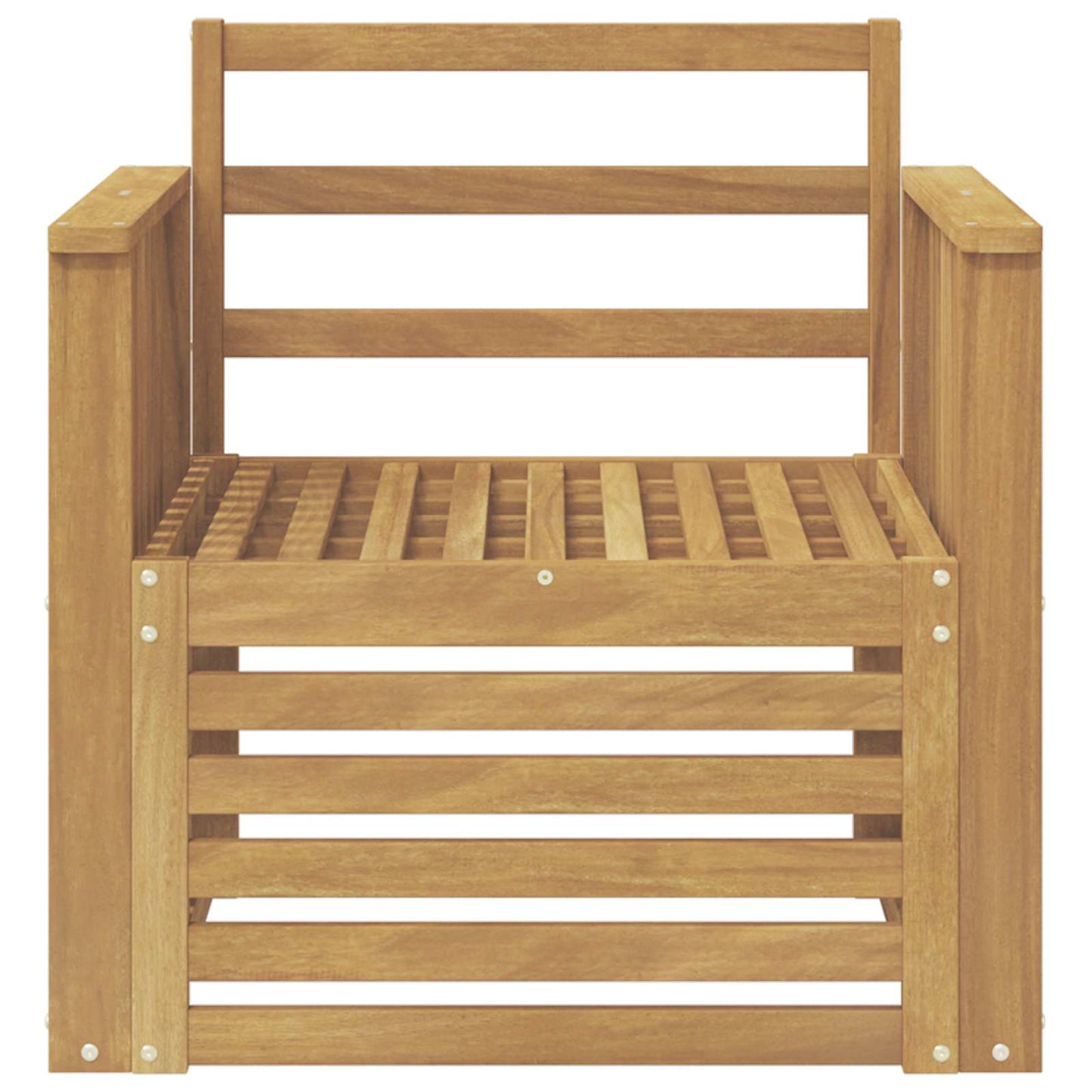 Set di divani da esterno Legno di Acacia Massello Bianco | homemem39