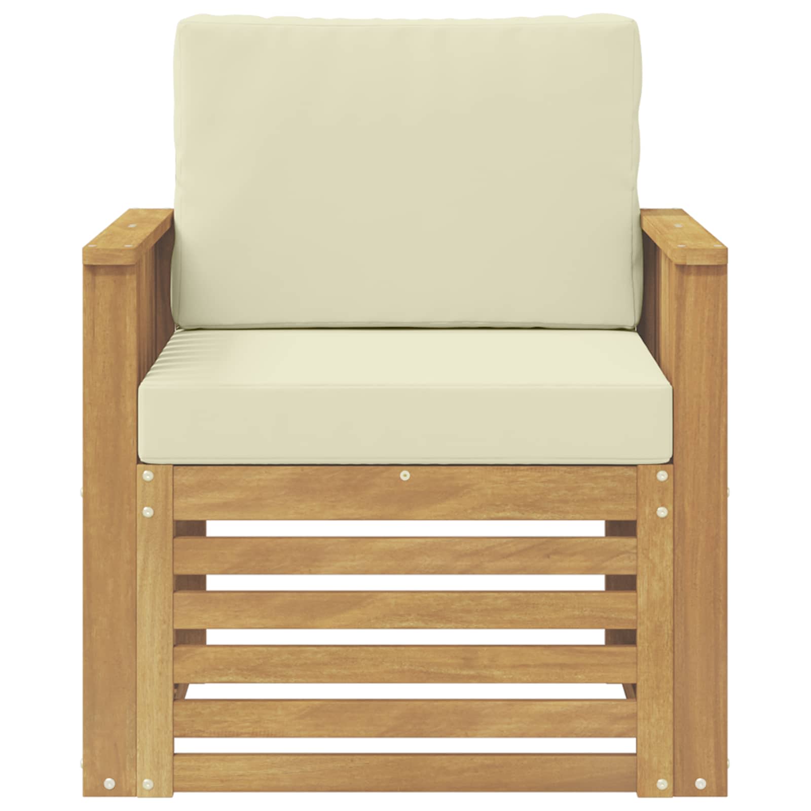 Set di divani da esterno Poliestere Bianco | homemem39