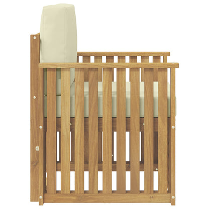 Set di divani da esterno Poliestere Bianco | homemem39