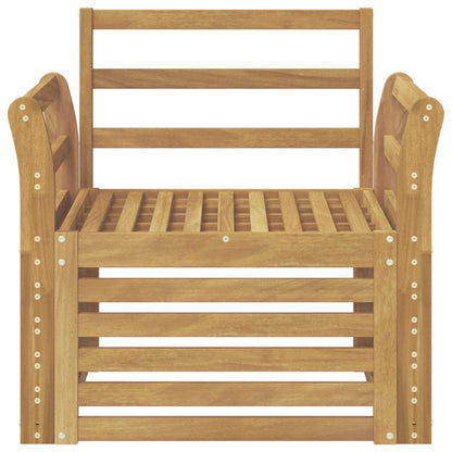 Set di divani da esterno Legno di Acacia Massello Bianco | homemem39