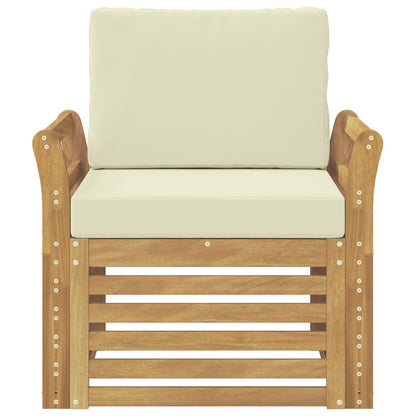 Set di divani da esterno Poliestere Bianco | homemem39