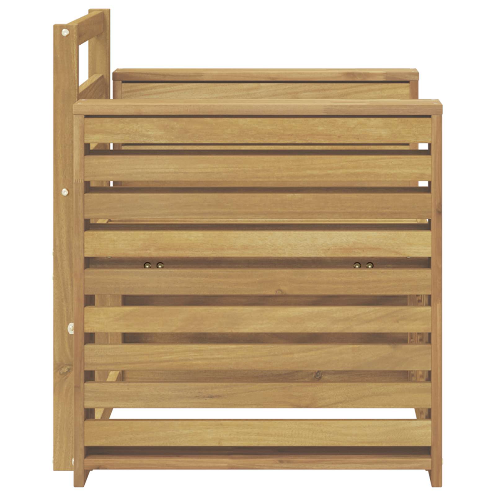 Set di divani da esterno Legno di Acacia Massello Bianco | homemem39