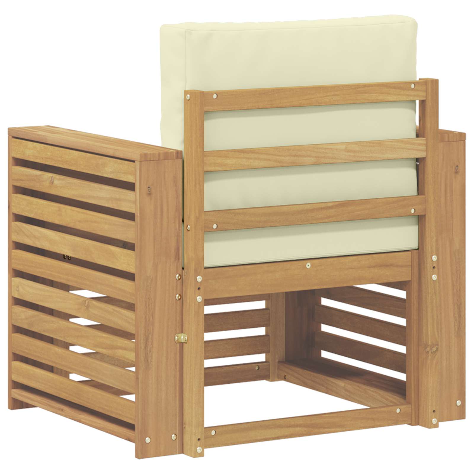 Set di divani da esterno Poliestere Bianco | homemem39