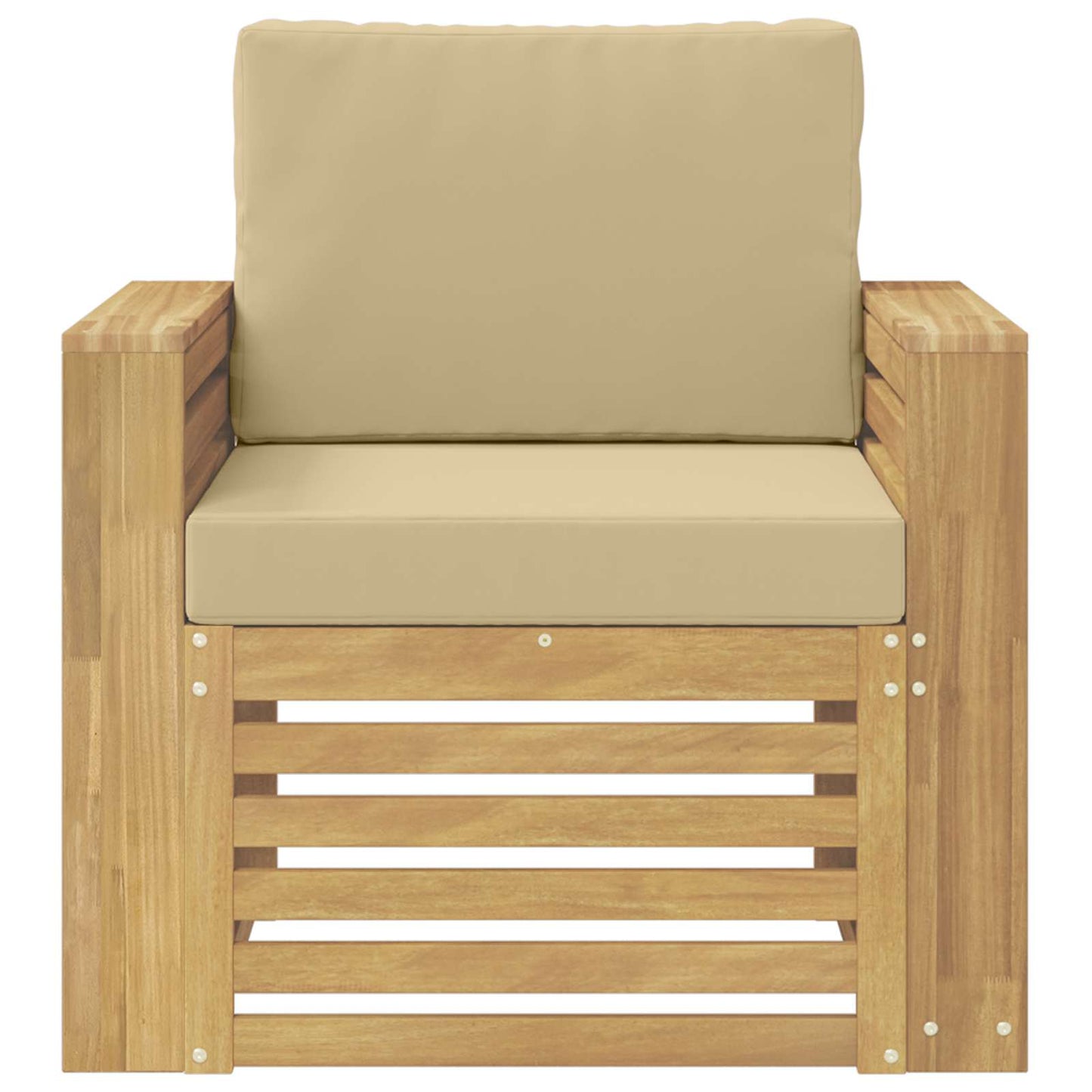 Set di divani da esterno Poliestere Bianco | homemem39
