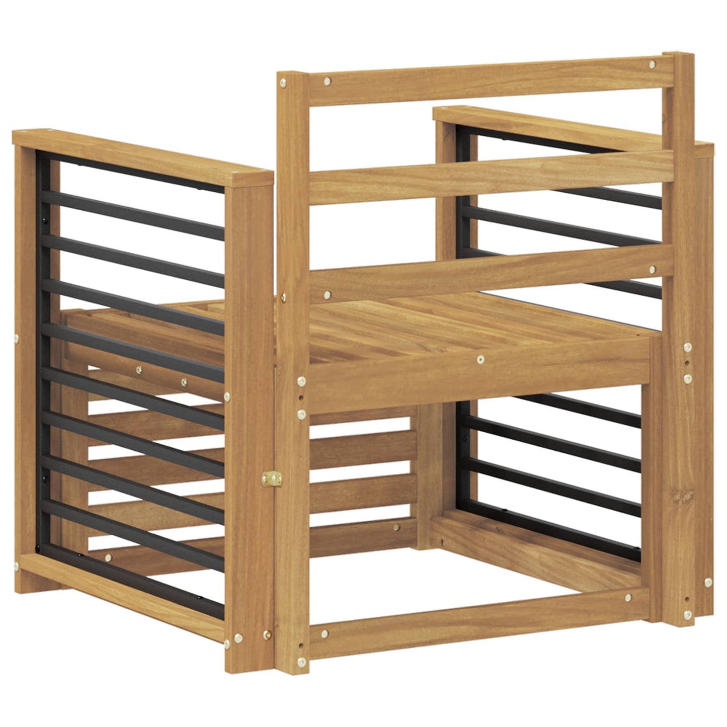 Set di divani da esterno Legno di Acacia Massello Bianco | homemem39