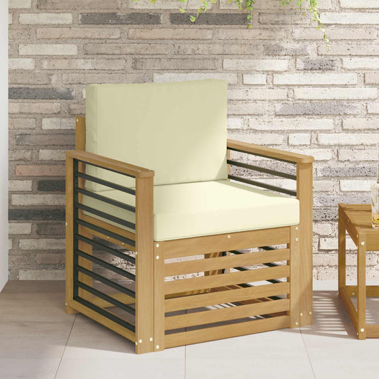 Set di divani da esterno Poliestere Bianco | homemem39