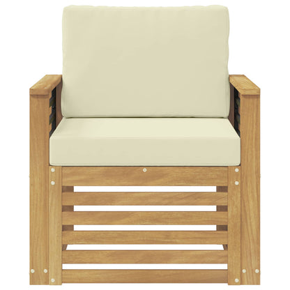 Set di divani da esterno Poliestere Bianco | homemem39