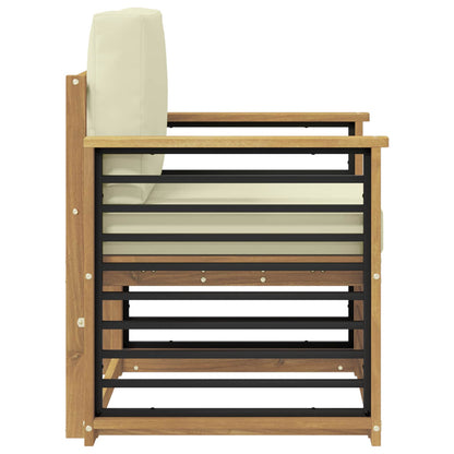 Set di divani da esterno Poliestere Bianco | homemem39