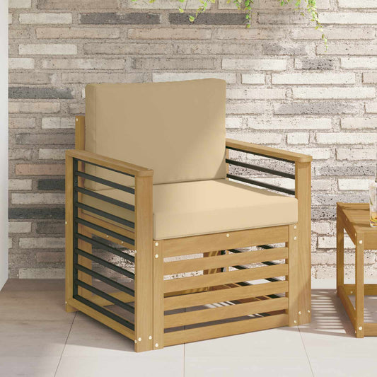Set di divani da esterno Poliestere Bianco | homemem39