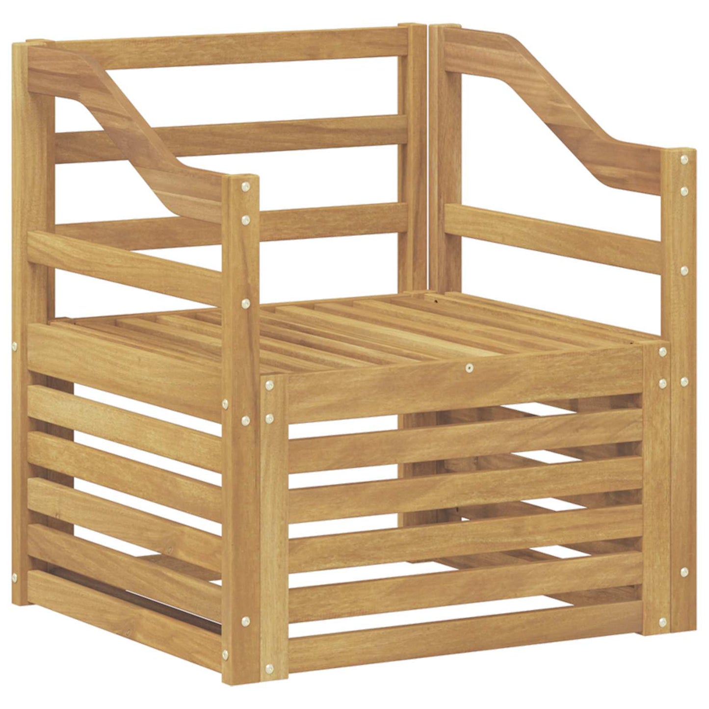 Divano da esterno Legno di Acacia Massello Bianco | homemem39