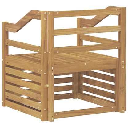 Divano da esterno Legno di Acacia Massello Bianco | homemem39