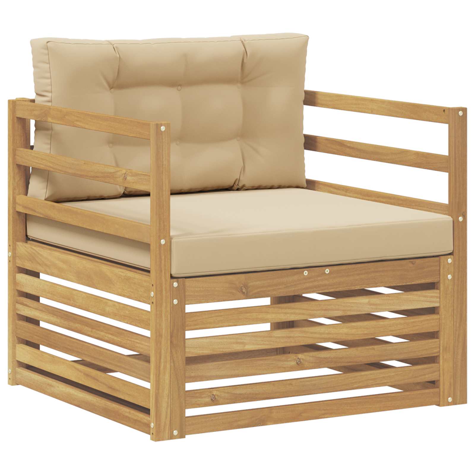 Divano da esterno Bianco e Beige | homemem39