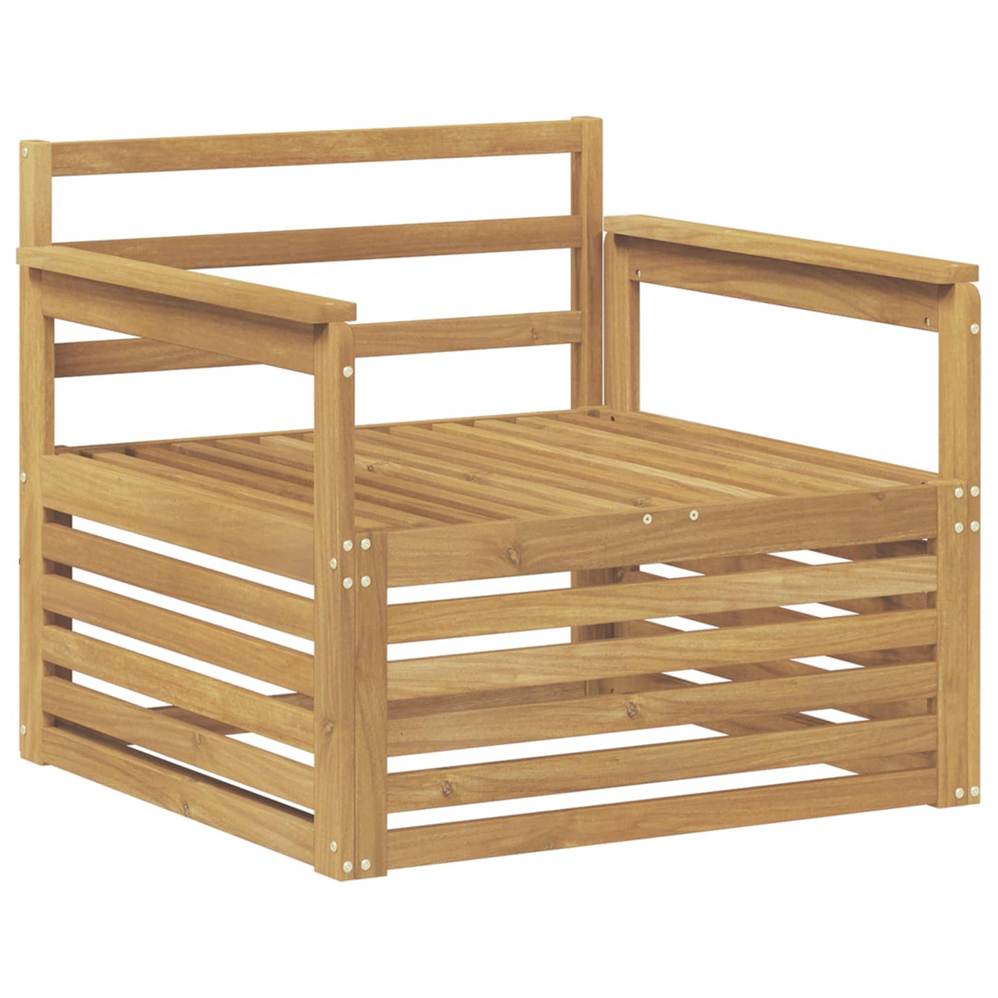 Divano da esterno Legno di Acacia Massello Bianco | homemem39