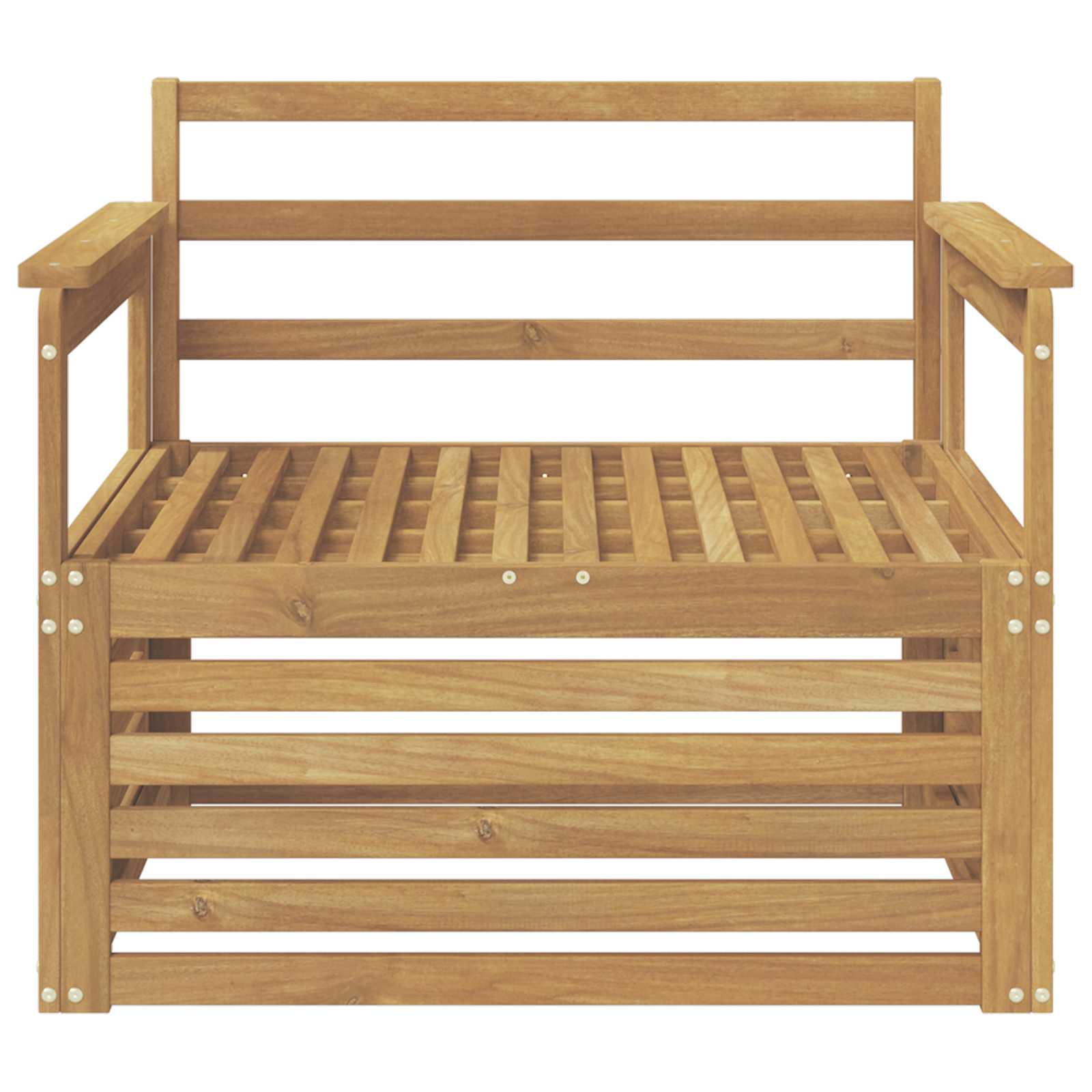 Divano da esterno Legno di Acacia Massello Bianco | homemem39