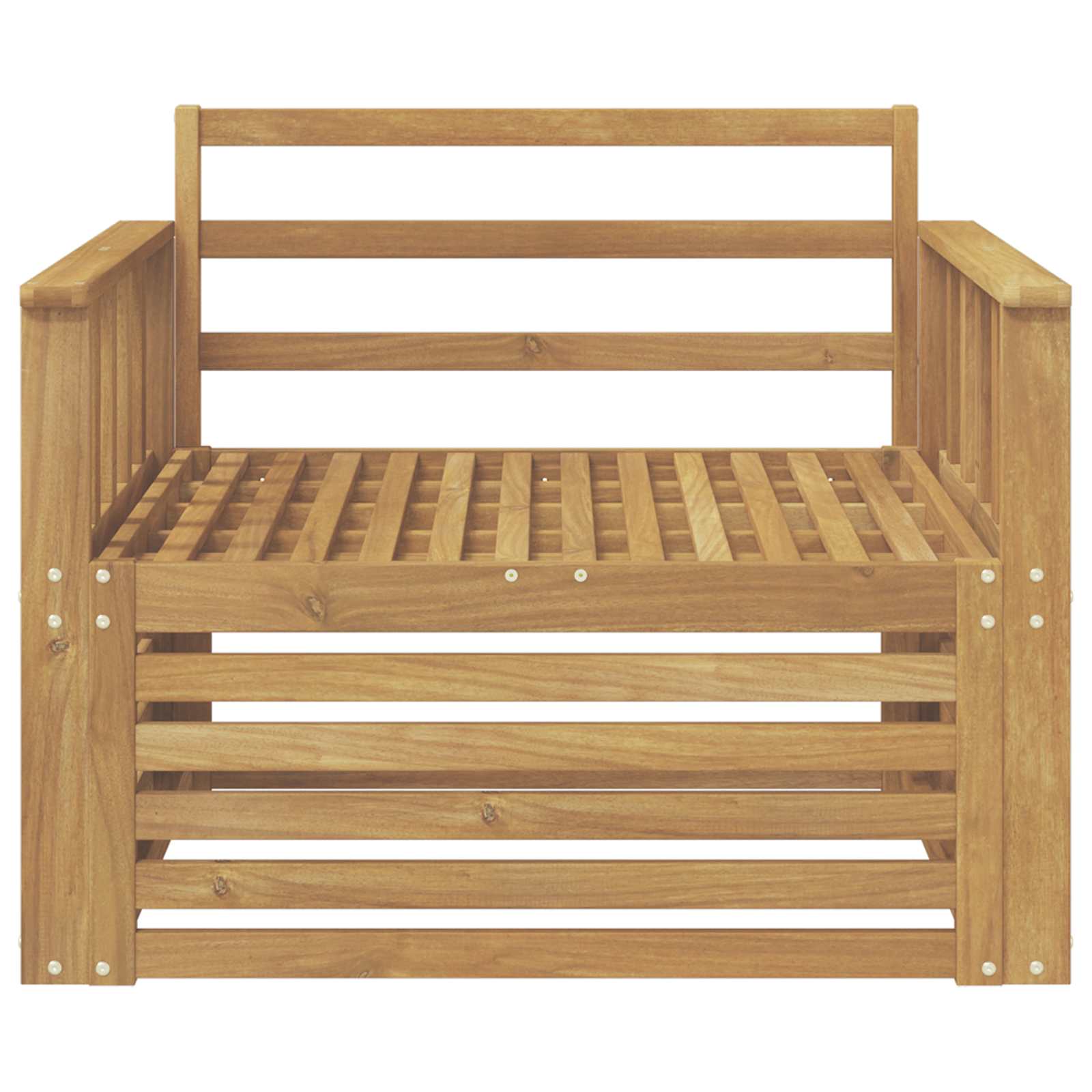 Divano da esterno Legno di Acacia Massello Bianco | homemem39
